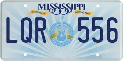 MS license plate LQR556