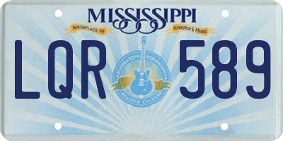 MS license plate LQR589
