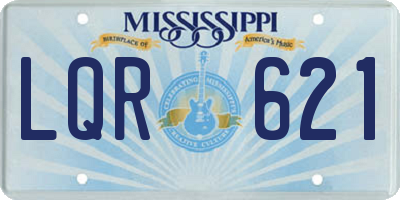 MS license plate LQR621