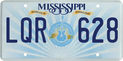 MS license plate LQR628