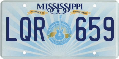 MS license plate LQR659