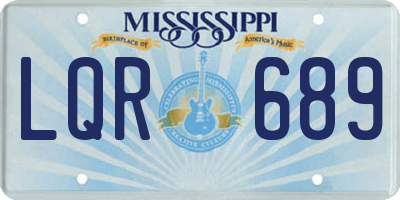 MS license plate LQR689