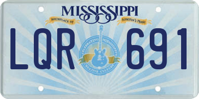 MS license plate LQR691