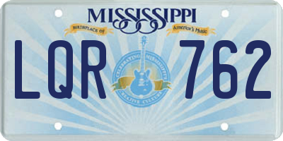 MS license plate LQR762