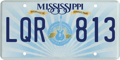 MS license plate LQR813
