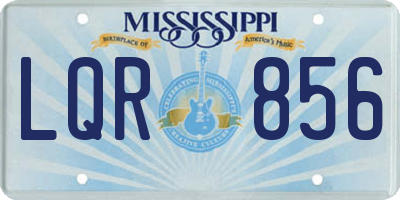 MS license plate LQR856