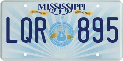 MS license plate LQR895
