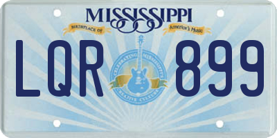 MS license plate LQR899
