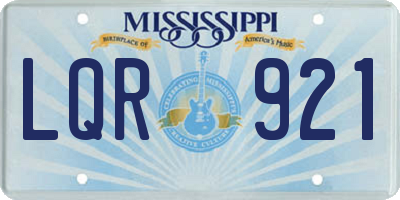 MS license plate LQR921