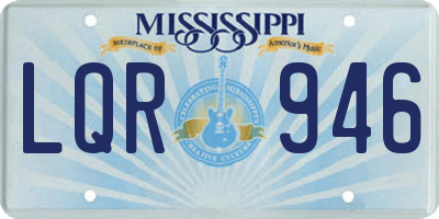 MS license plate LQR946