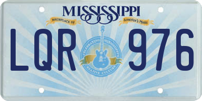 MS license plate LQR976