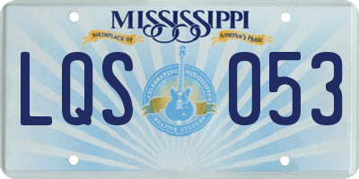 MS license plate LQS053