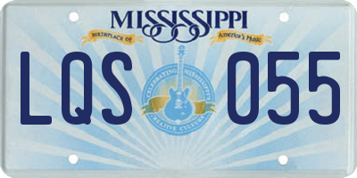 MS license plate LQS055