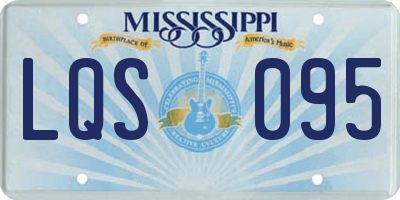 MS license plate LQS095