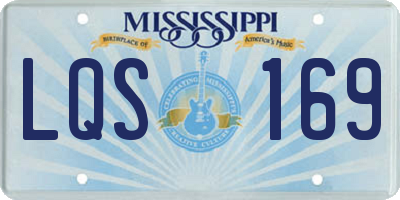 MS license plate LQS169