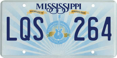 MS license plate LQS264