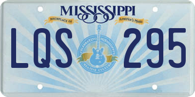 MS license plate LQS295