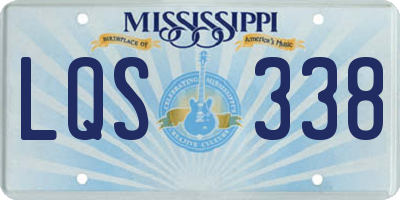 MS license plate LQS338