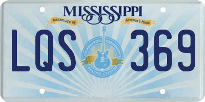 MS license plate LQS369