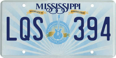 MS license plate LQS394