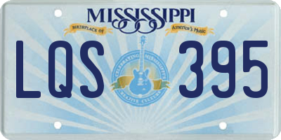 MS license plate LQS395