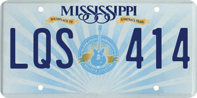 MS license plate LQS414