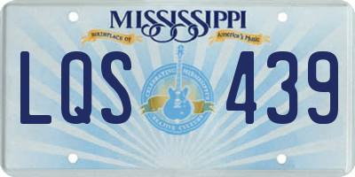 MS license plate LQS439