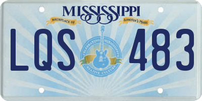 MS license plate LQS483