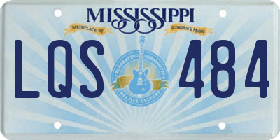 MS license plate LQS484