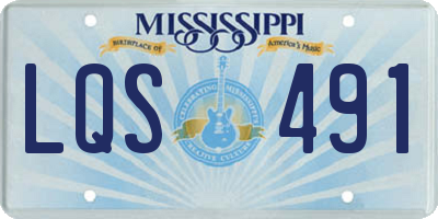 MS license plate LQS491