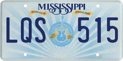 MS license plate LQS515