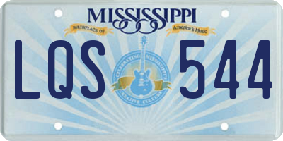 MS license plate LQS544