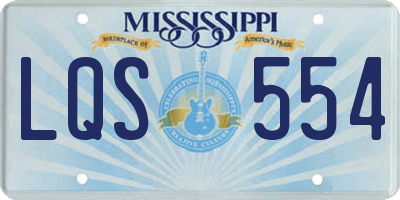 MS license plate LQS554