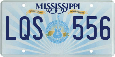 MS license plate LQS556