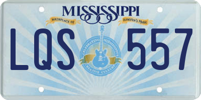 MS license plate LQS557