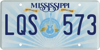 MS license plate LQS573