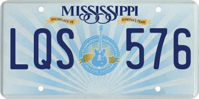 MS license plate LQS576