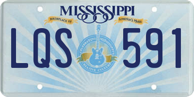 MS license plate LQS591