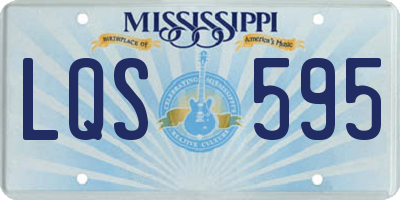 MS license plate LQS595