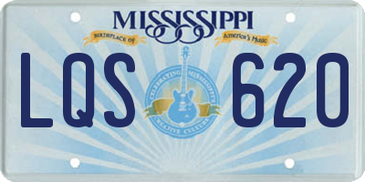 MS license plate LQS620