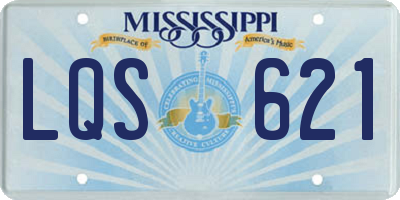 MS license plate LQS621