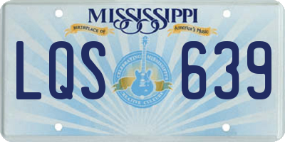 MS license plate LQS639