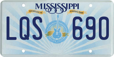 MS license plate LQS690