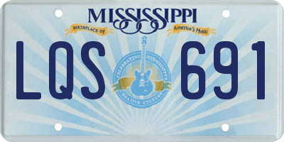 MS license plate LQS691