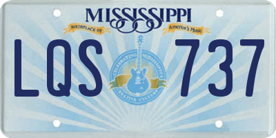 MS license plate LQS737