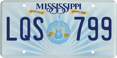 MS license plate LQS799
