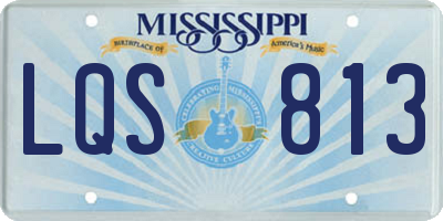 MS license plate LQS813