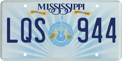 MS license plate LQS944