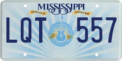 MS license plate LQT557