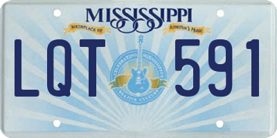 MS license plate LQT591